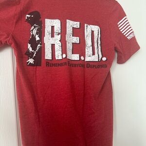 Nine Line Apparel R.E.D. Unisex Red T-Shirt